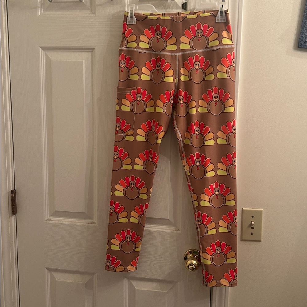 Colorful Turkey Pattern Leggings